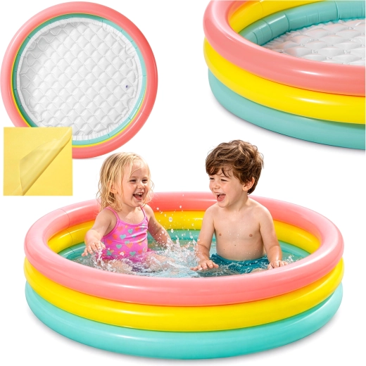 Piscină gonflabilă pentru copii INTEX cu fund moale