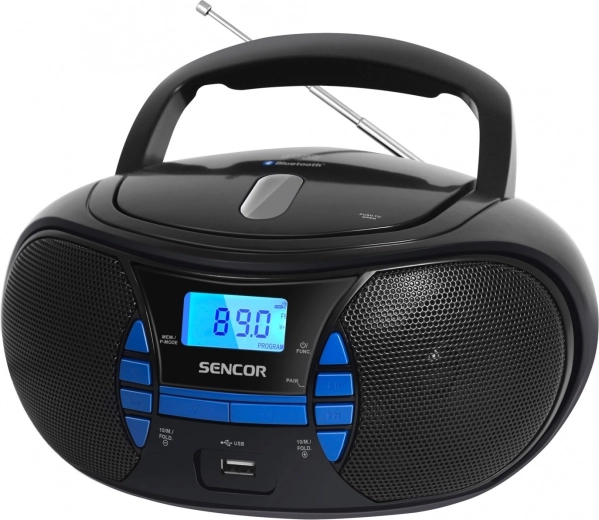 Sencor SPT 2700 bk boombox cu player CD, bluetooth și radio FM - 1 bucată