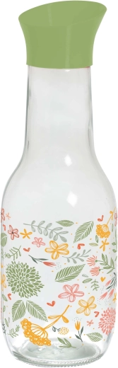 Carafă din sticlă cu capac TORO 1 l Botanica