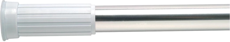 Bară telescopică de presiune 70–120 cm din metal – albă sau argintie