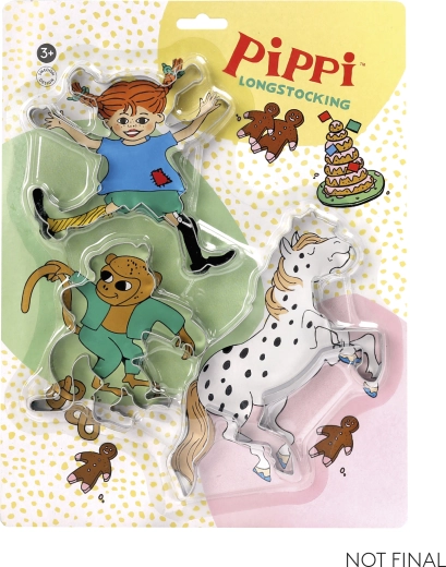 Pippi – set de forme pentru biscuiți (3 buc.)