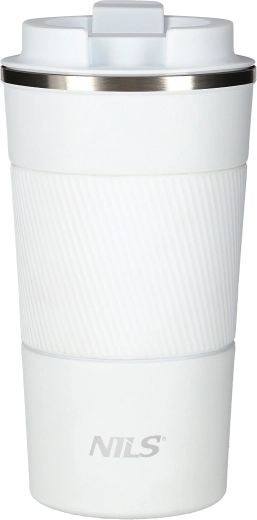 Cană termică NILS Camp 510 ml albă