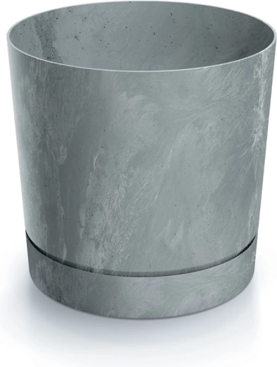 Ghiveci cu efect de beton 19,9 cm gri