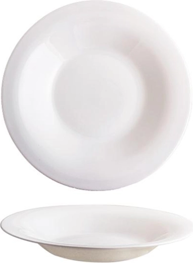 Farfurie adâncă Elba 24 cm din sticlă opal