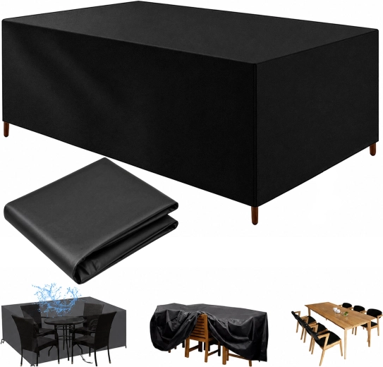 Husă de protecție impermeabilă (prelată) pentru mobilier de grădină și masă de catering 250 × 210 × 90 cm