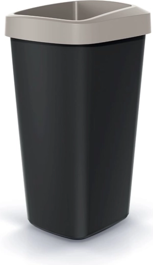 Coș de gunoi Compacta Q Drop 25 l, maro deschis