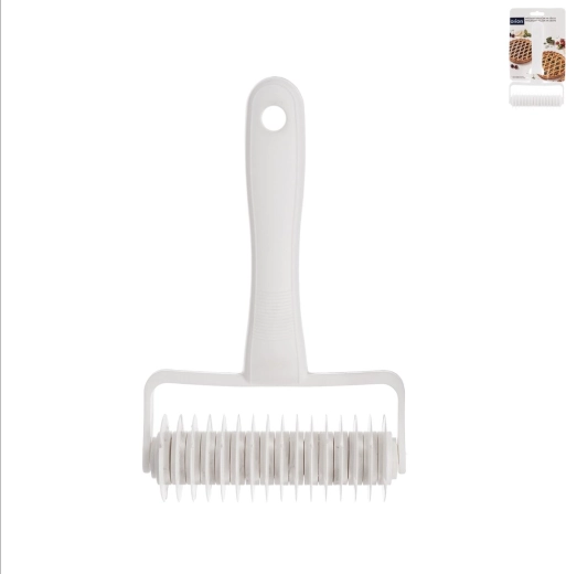 Rulou pentru aluat cu model de grilă din plastic