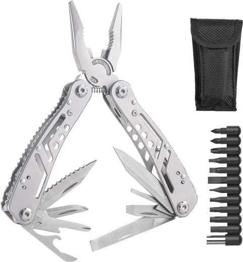 Multitool 24 în 1 RENEW FORCE cu biți, adaptor și husă