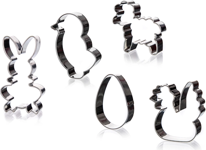 Set de forme de decupat Culinaria – mix de Paște din inox