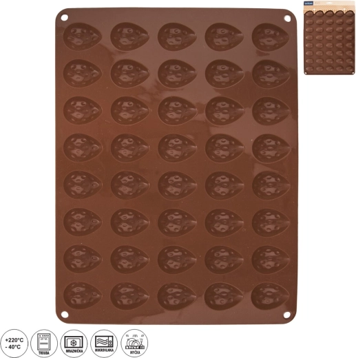 Formă din silicon pentru biscuiți în formă de nuci Orion