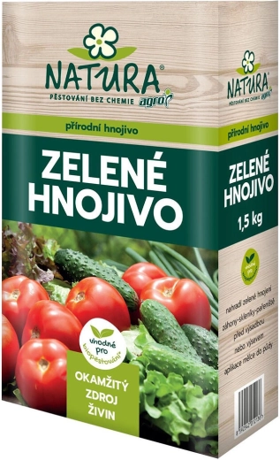 NATURA îngrășământ verde – îngrășământ organic natural sub formă de peleți 1,5 kg
