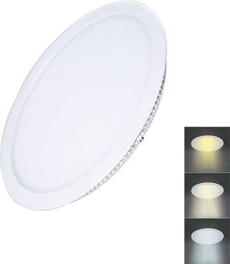Panou LED mini Solight rotund pentru tavan fals CCT 12 W