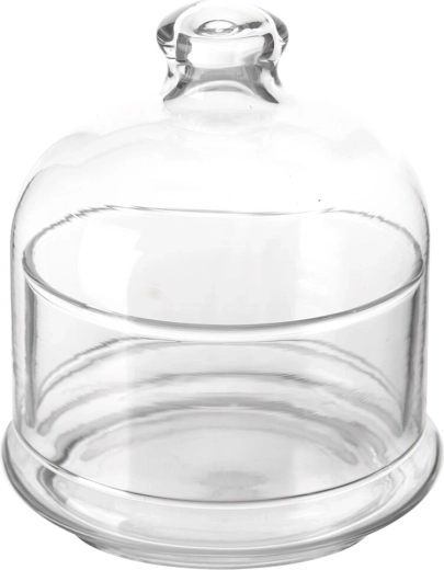 Clopot din sticlă cu tavă 11,8 cm