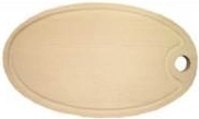 Toc oval din fag cu mâner 35 × 22 cm