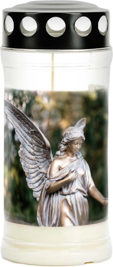 Lumânare de cimitir Provence cu inimă – durată 4 zile