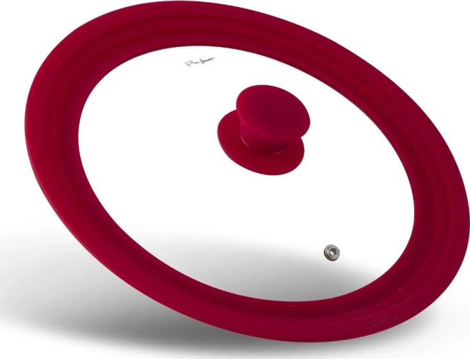 Capac universal din sticlă Lamart cu margine din silicon