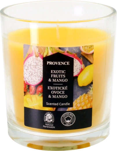 Lumânare în pahar fructe exotice și mango 7 × 8 cm