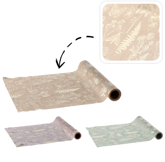 Țesătură decorativă la rolă 28 × 250 cm – poliamidă lucioasă pentru aranjamente și ambalarea cadourilor