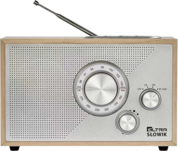 Radio OR Słowik cu USB și Bluetooth, maro deschis
