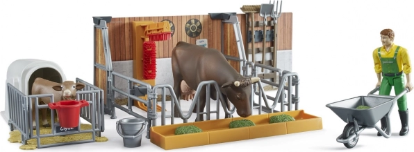 Grajd pentru vite cu figurine și accesorii