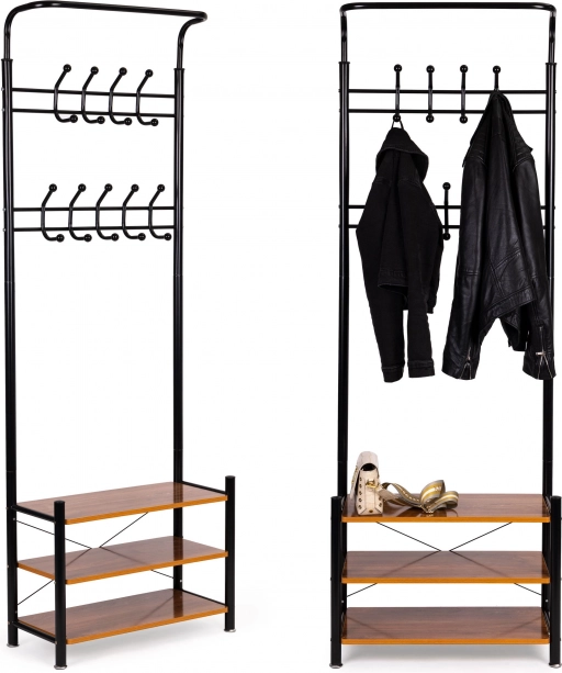 Cuier pentru haine cu rafturi ModernHome