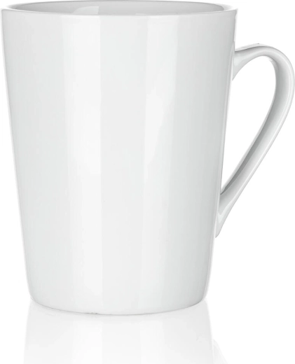 Cană ceramică WILBY 420 ml albă