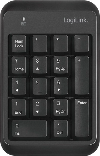 Tastatură numerică Bluetooth LogiLink v5.1 neagră
