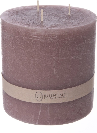 Lumânare decorativă roz 1410 g 14 × 14 cm