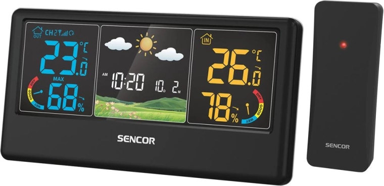 Stație meteo Sencor cu senzor wireless