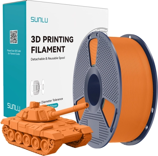 Filament Sunlu PLA+ high-speed portocaliu