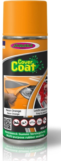 Cover Coat spray neon portocaliu cu cauciuc lichid 400 ml