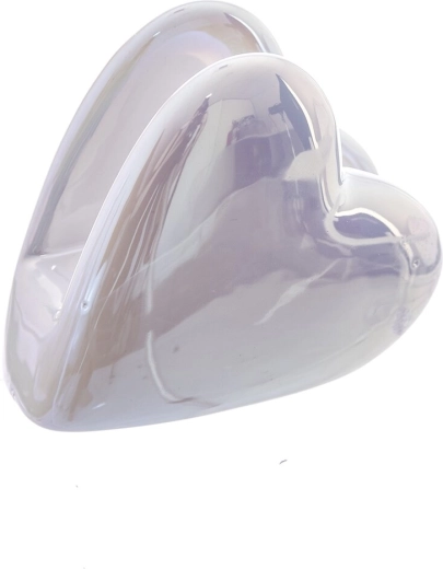 Suport ceramic pentru șervețele alb cu efect perlat 9 × 4 × 7 cm