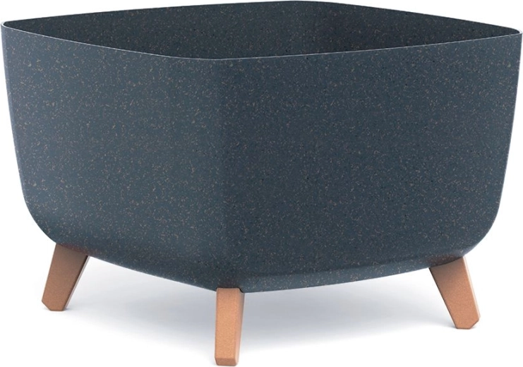 Ghiveci Gracia Square Eco Wood 39 × 39 cm antracit