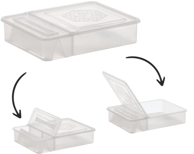 Hrănitoare de pod pentru albine 1,5 l, 26 × 20 × 5,5 cm