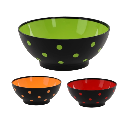 Bol Spotty 1,5 l din plastic rezistent cu buline colorate