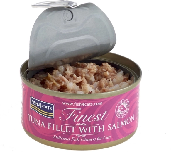 Conservă pentru pisici Fish4Cats ton cu somon 70 g