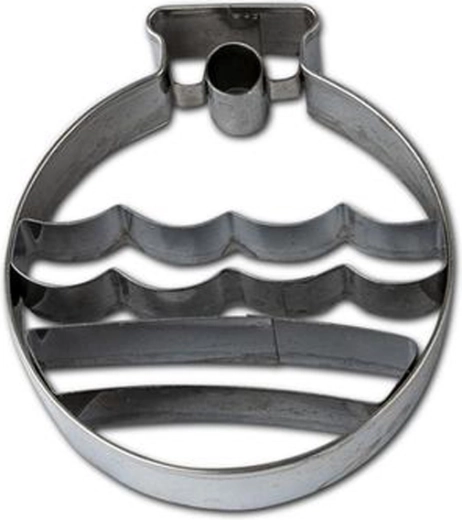 Forme pentru tăiat prăjituri – globuri de Crăciun, 7–8 cm, argintiu