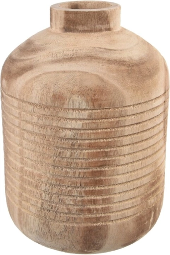 Vază din paulownia maro 15 × 15 × 21 cm