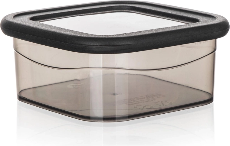 Cutie pentru alimente LISSA pătrată 0,3 l fumurie
