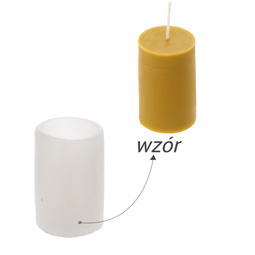Formă din silicon pentru lumânări – cilindru neted