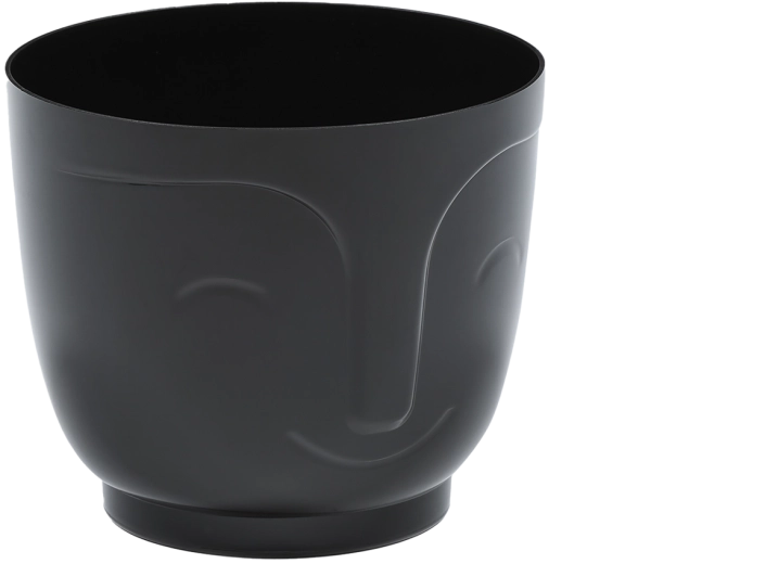 Ghiveci decorativ Atena 16,5 cm negru