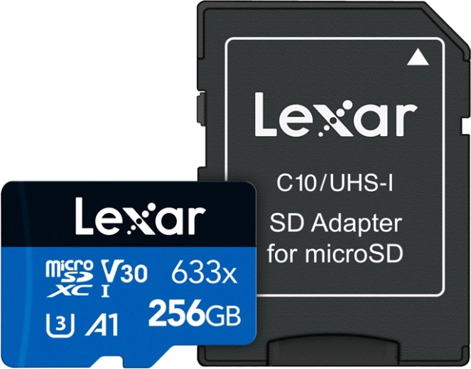 Lexar High-Performance 633x microSDXC 256 GB cu adaptor SD
