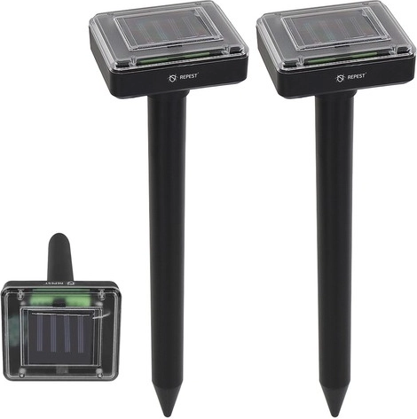 Dispozitiv solar REPEST pentru alungarea cârtițelor și rozătoarelor, set 2 bucăți