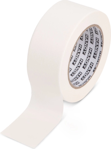 Bandă de mascare cu adeziv pe bază de solvent 50 m × 50 mm, albă