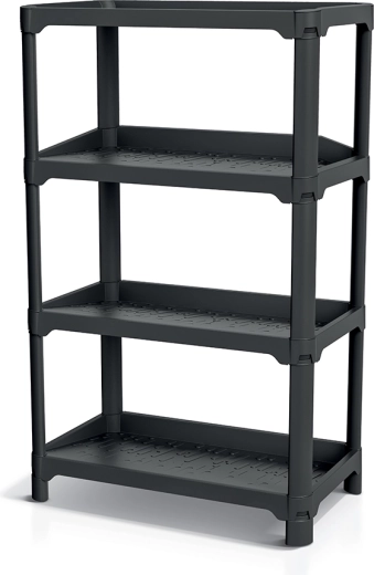 Raft pentru pantofi Nubby rack, negru reciclat - 1 bucată