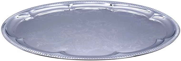 Tavă ovală 45,5 × 34 cm crom