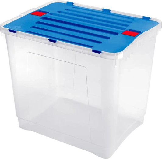 Heidrun cutie de depozitare Dragon 100 l, transparentă cu capac (mix de culori)