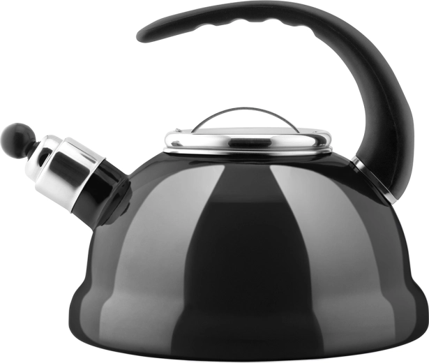 Izydor ceainic emailat tip butoiaș 2,5 l grafit