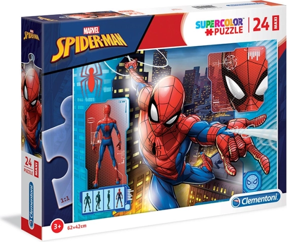 Puzzle 24 piese Maxi Super Color Spider-Man