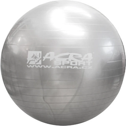 Minge de gimnastică ACRA 55 cm argintie - 1 bucată